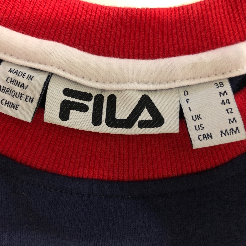 FILA blue red and navy sweatshirt - Picture 4 of 4